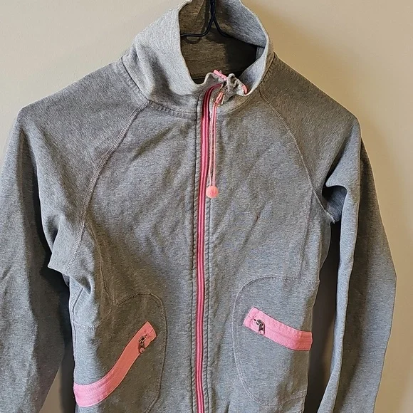 Lululemon Gray And Pink Size 4 Zip Up Jacket - Picture 2 of 4